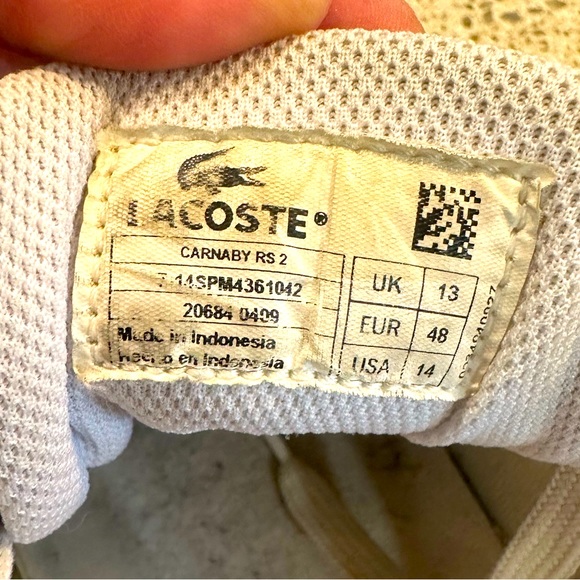 Men’s Size 14 Lacoste Sneakers - Picture 5 of 5